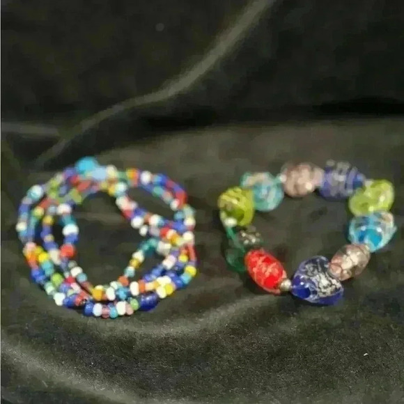 5 for $25| Set of two pieces of colorful beaded bracelet and necklace - Picture 7 of 11